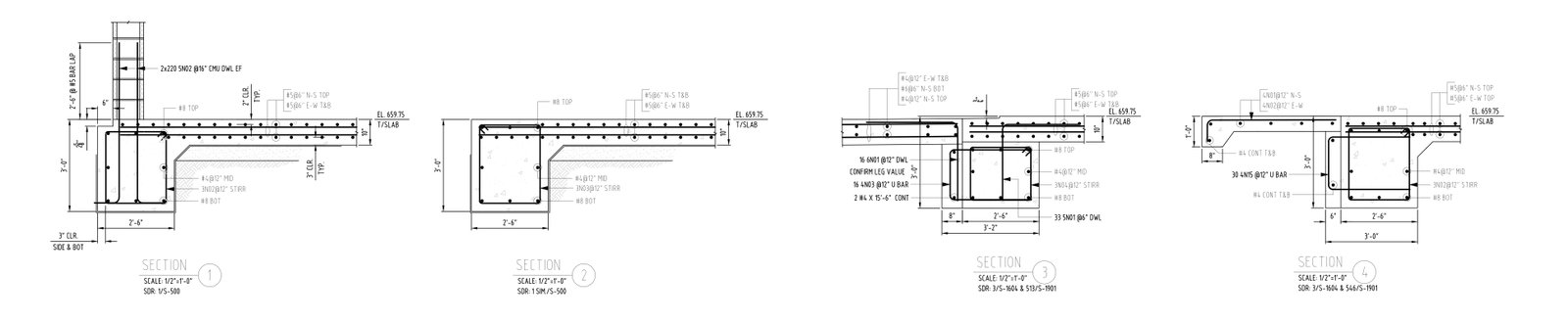 Grade Beam Profile and Longitudinal Detailing